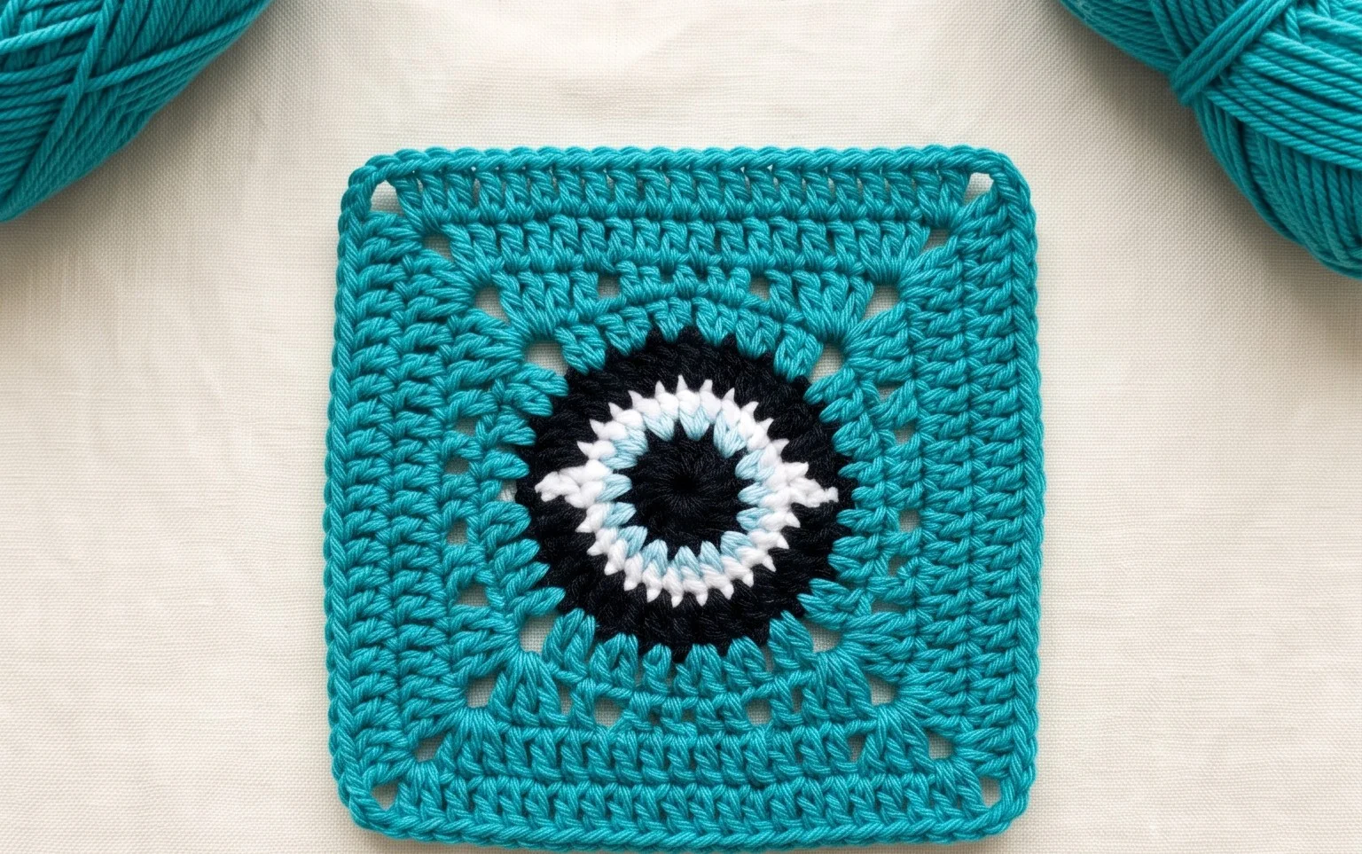 Halloween Eye Granny Square
